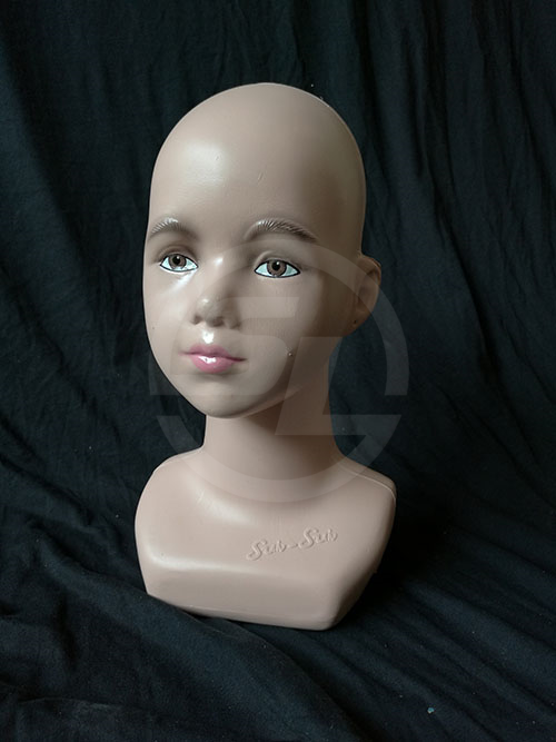 Plastic Children Head Mannequin
