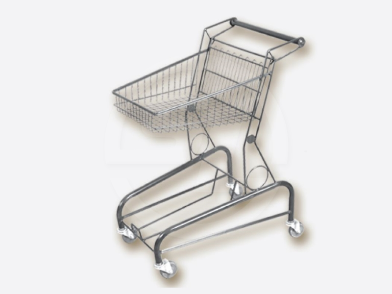 2 Tier Shopping Trolley